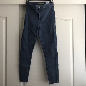Topshop Raw Hem Joni Jeans